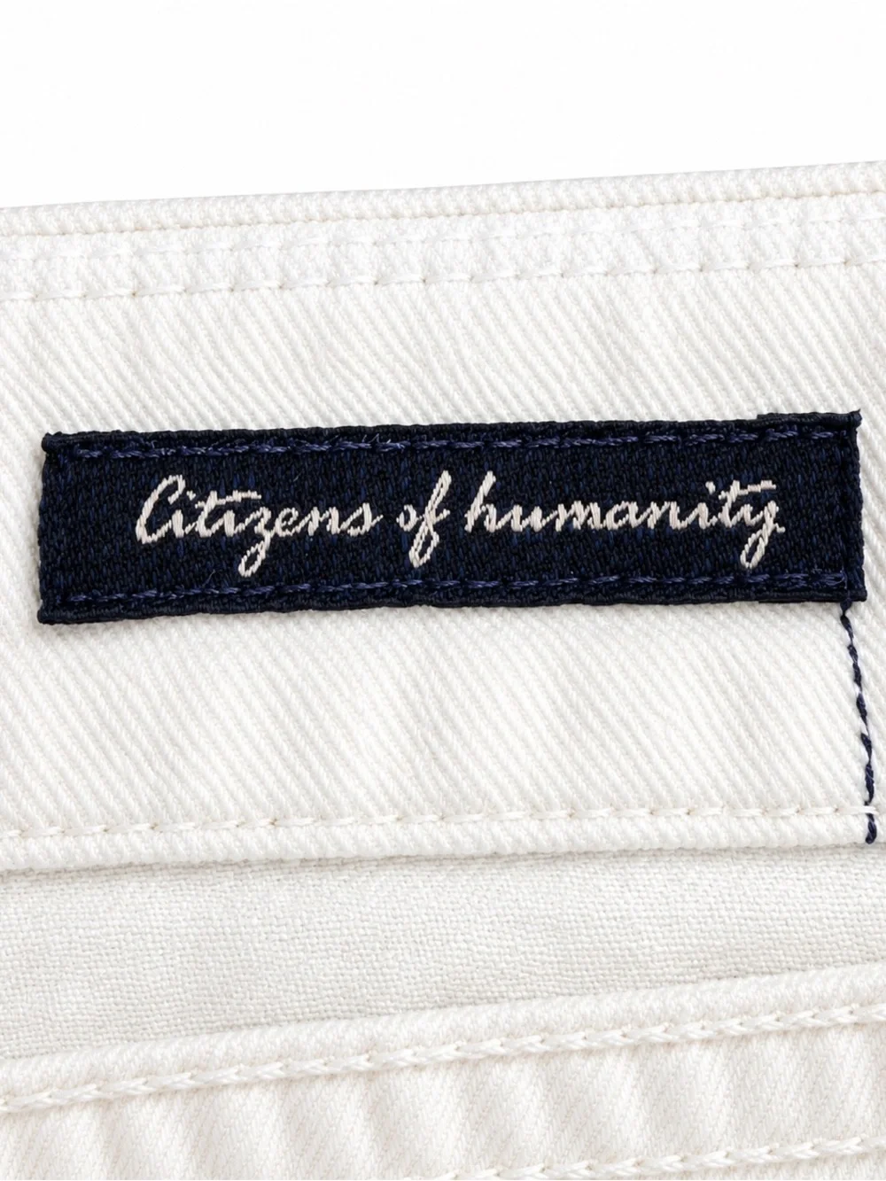 Citizens of Humanity White Stretch Bermuda Shorts 25 USA